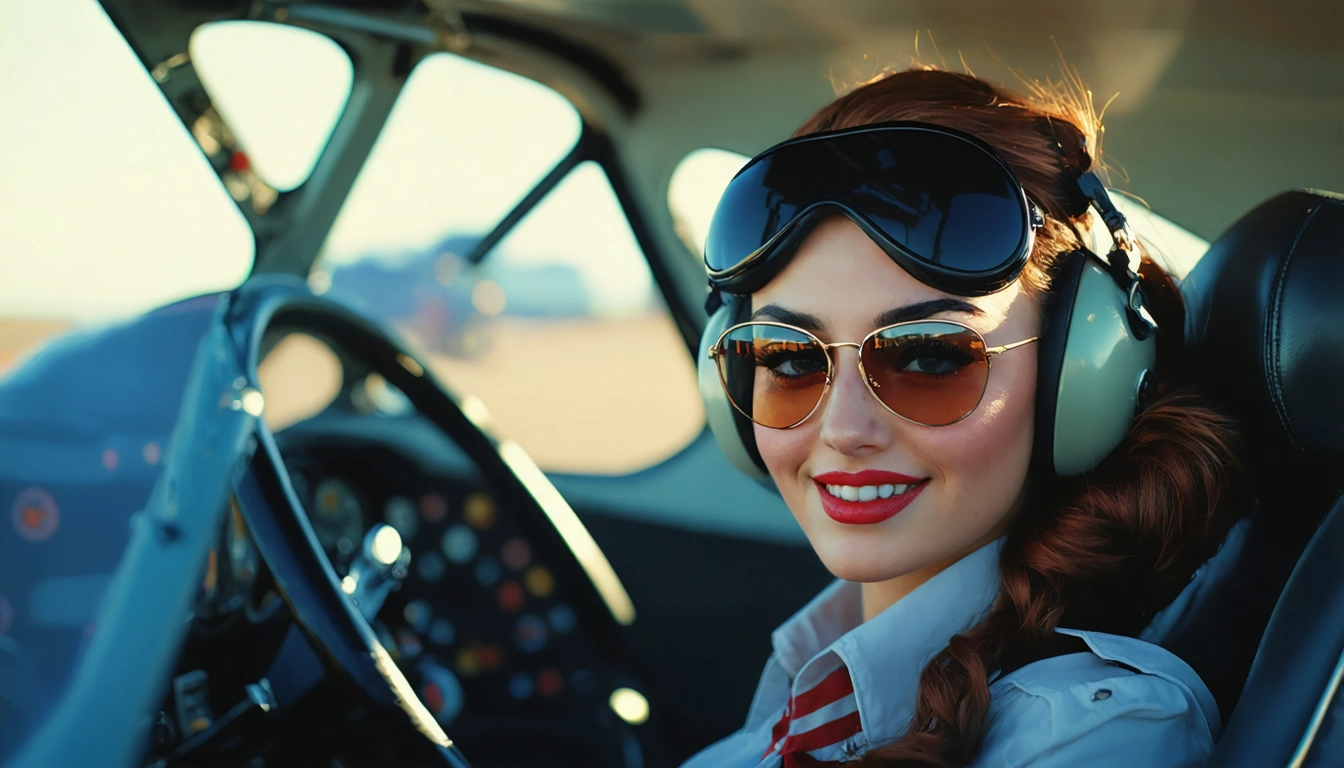 aviator Pin Up